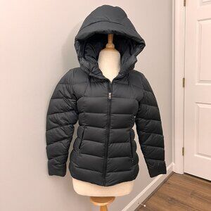 Patagonia Downtown Loft Goose Down Black Hooded Ski Jacket Sz S